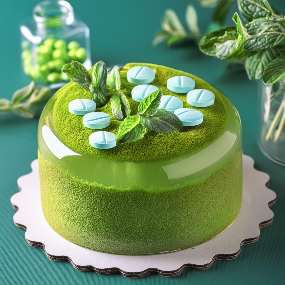 Matcha-Minze Heilkraft Torte