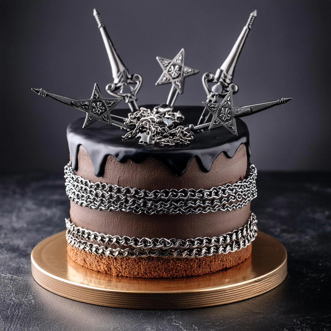 Schwarze Seele, süßer Genuss: Die Metal-Torte